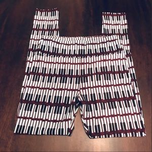 LULAROE piano keys stretchy leggings OS S M L XL